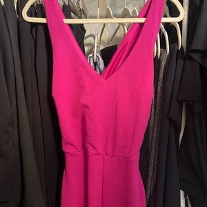 Hot pink, large jumpsuit.